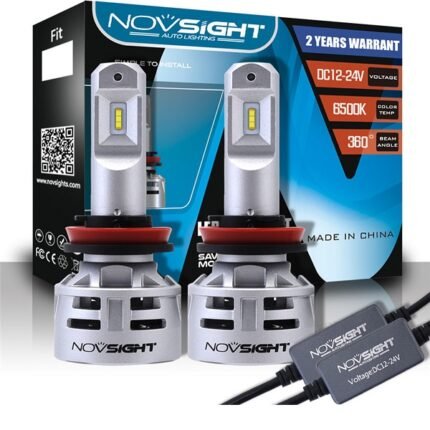 Λάμπες Αυτοκινήτου & Μοτοσυκλέτας H11 LED 6500K Ψυχρό Λευκό 12-24V 30W 2τμχ NovSight