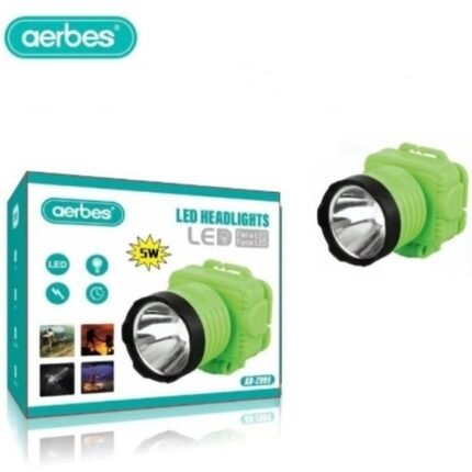 Φακός Κεφαλής Επαναφορτιζόμενος LED AB-Z995 Aerbes Πράσινος