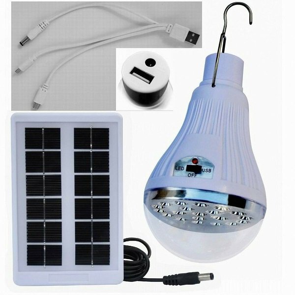 Ηλιακός Λαμπτήρας LED - Power Bank με Ηλιακό Πάνελ Επαναφορτιζόμενος AS-902