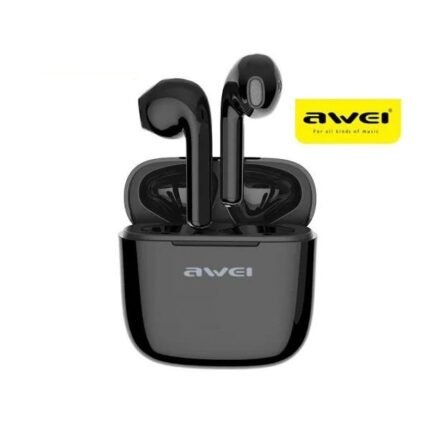 Awei T26 Earbud Bluetooth Handsfree Ακουστικά με Αντοχή στον Ιδρώτα και Θήκη Φόρτισης Μαύρα