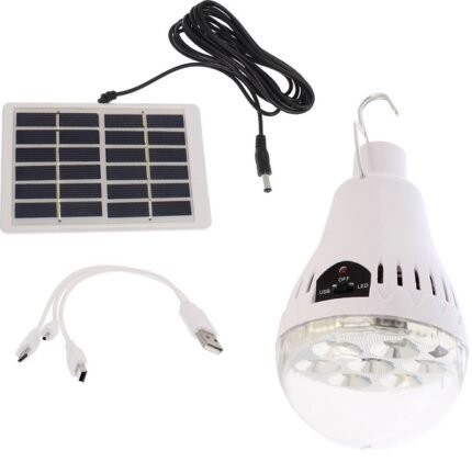 Λάμπα LED με Ηλιακό Πάνελ και Powerbank 5W Επαναφορτιζόμενη HB-6028