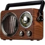 CMiK MK 612 Retro Φορητό Ραδιόφωνο Επαναφορτιζόμενο με Bluetooth και USB Καφέ