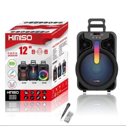 Σύστημα Karaoke με Ενσύρματo Μικρόφωνo QS-1204 σε Μαύρο Χρώμα