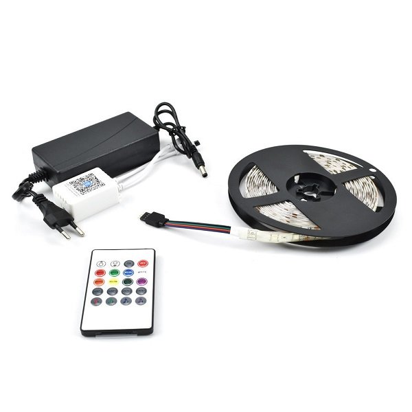 Ταινία LED Τροφοδοσίας 220V RGB Μήκους 5m με Τηλεχειριστήρι Andowl Q-ST50