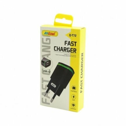 Φορτιστής Χωρίς Καλώδιο με 2 Θύρες USB-A Μαύρος Q-T72 Andowl