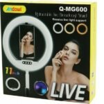 Ring Light 28cm 2700-6500K με Επιτραπέζια Βάση Στήριξης και Βάση για Κινητό Andowl Q-MG600