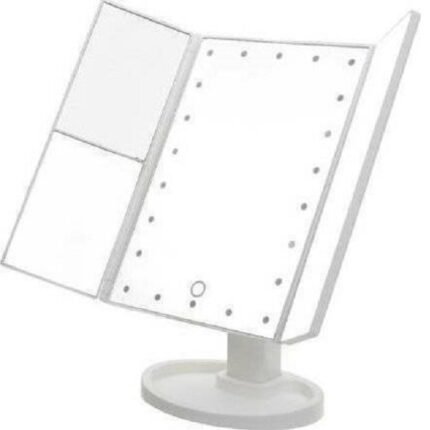 Καθρέπτης Μακιγιάζ Επιτραπέζιος με Φως 34x27cm Λευκός