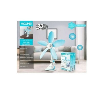 Hoomei Mini Desktop Clip Fan HM-8125B Μπλε