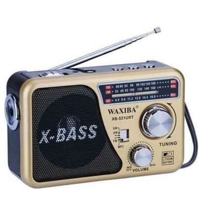 Waxiba XB-521URT Φορητό Ραδιόφωνο Επαναφορτιζόμενο με USB Χρυσό