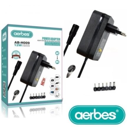 Τροφοδοτικό Ρυθμιζόμενο Universal 3 έως 12V 12W με 6 βύσματα AB-H009