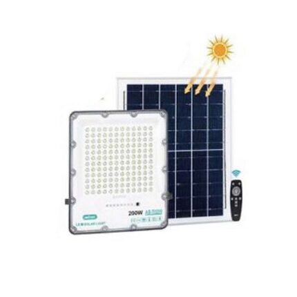 Aerbes Ηλιακός Προβολέας Ισχύος 200W με Τηλεχειριστήριο σε Μαύρο χρώμα AB-T0200