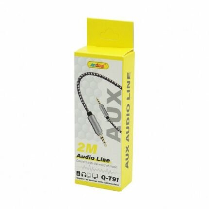 Καλώδιο Cable 3.5mm male - 3.5mm male Μαύρο 2m AN-Q-T91 Andowl
