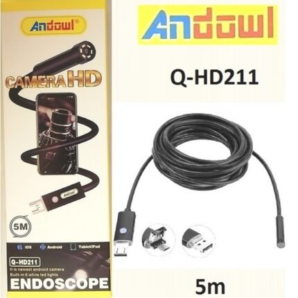 Κάμερα Αδιάβροχη Ενδοσκόπιο 5m USB 6LED Q-HD211 ANDOWL