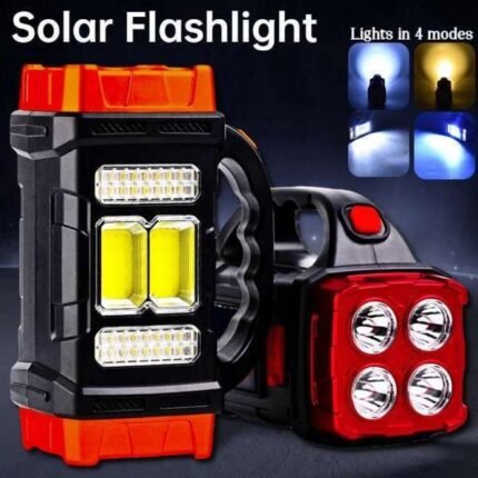 Διπλός ηλιακός φακός εργασίας 25W με Powerbank Solar/USB charging work light HB-2678