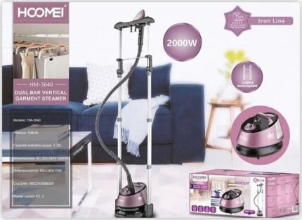 Hoomei HM-3640 Ατμοκαθαριστής Ρούχων Δαπέδου 2000W με Δοχείο 1.35lt Μωβ