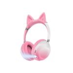 Ακουστικά Ασύρματα Bluetooth On Ear Ροζ Andowl Q-EM85