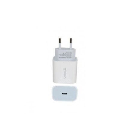 Treqa Φορτιστής Χωρίς Καλώδιο με Θύρα USB-A και Θύρα USB-C 20W Λευκός (CH-634)