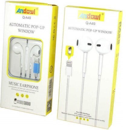 Handsfree με Βύσμα Lightning In-ear Λευκό Andowl Q-A49