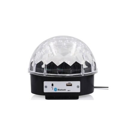 Crystal Magic Ball Light Bluetooth Bluetooth Διακοσμητικό Φωτιστικό με Φωτισμό RGB Party Light LED σε Μαύρο Χρώμα