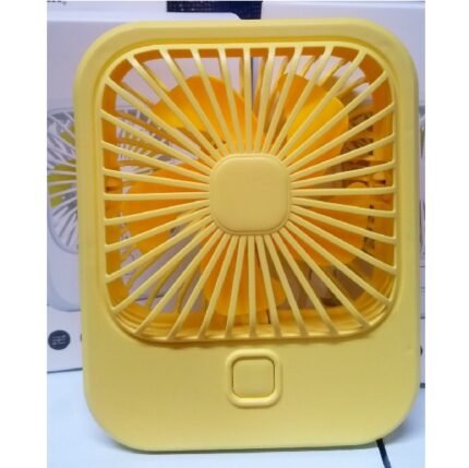 Ανεμιστηράκι Mini Επιτραπέζιο Επαναφορτιζόμενο USB Fan QL-7 Κίτρινο