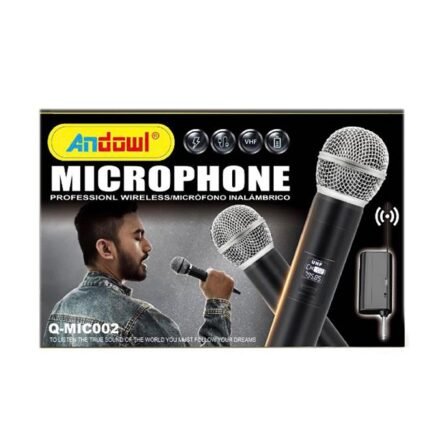 Μικρόφωνο Ασύρματο Set Χειρός Φωνής Andowl Q-MIC002
