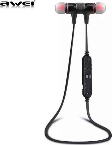 Ακουστικά με Αντοχή στον Ιδρώτα Awei A920BL In-ear Bluetooth Handsfree Μαύρα