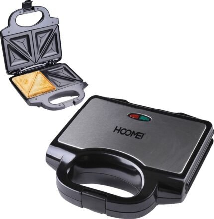 Τοστιέρα για 2 Τοστ 750W Μαύρη HM-5845 Hoomei