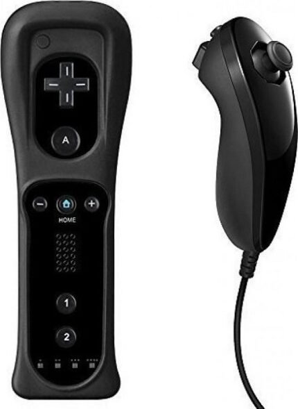Gamepad Ασύρματο Remote Plus & NunChuck Pack Wii Black