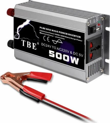 TBE500W Inverter Αυτοκινήτου Καθαρού Ημιτόνου 500W για Μετατροπή 12V DC σε 220V AC με 1xUSB