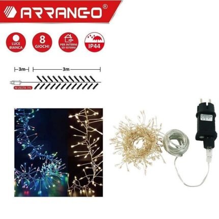 λαμπάκια χριστουγεννιάτικα 200 Led αδιάβροχα 3μ