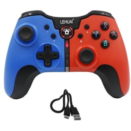 Gamepad Ασύρματο για Android / PC / PS3 Κόκκινο/Μπλε Lehuai LH-01