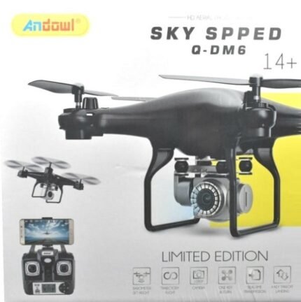 Drone με Κάμερα 1080p και Χειριστήριο, Συμβατό με Smartphone σε Λευκό Χρώμα Andowl