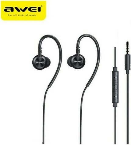 Handsfree με Βύσμα In-ear 3.5mm Μαύρο Awei L3