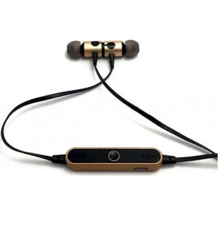 Ακουστικά Bluetooth Handsfree In-ear με Αντοχή στον Ιδρώτα Χρυσό / Μαύρο AZ-25