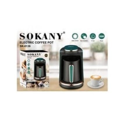 Μηχανή Ελληνικού 550W με Χωρητικότητα 250ml Μαύρη Sokany SK-0136