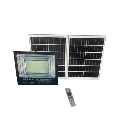 Ηλιακός Προβολέας LED 2000W με Τηλεχειριστήριο RZ-JBP-2000W