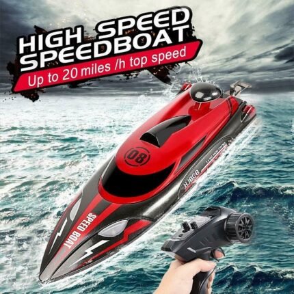 Τηλεκατευθυνόμενο Σκάφος Speedboat HJ808 σε Κόκκινο Χρώμα