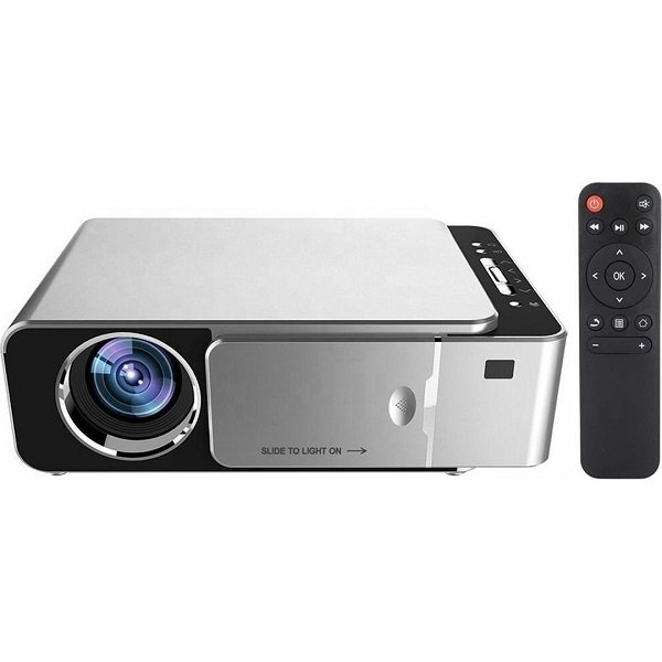 Projector Mini Λάμπας LED με Wi-Fi T6 Ασημί